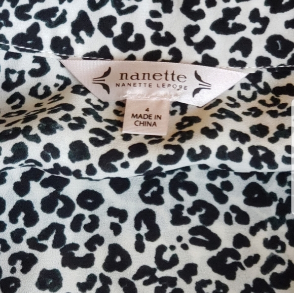 Nanette Lepore Animal Print Sleeveless Dress Sz 4 - Picture 9 of 12